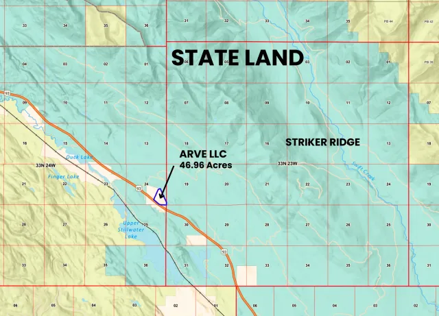 46.96 acres on the Highway 93 corridor, backing state land 8 of 8